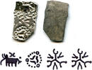 Antike Extremely rare type! Silver punchmarked 1/2 karshapana from Cheitya Janapada, ca -