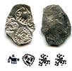 Antike Extremely nice and rare! Silver punchmarked 1/2 karshapana from Cheitya Janapada   