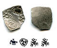 Antike Extremely nice and rare! Silver punchmarked 1/2 karshapana from Cheitya Janapada -