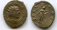Antike antoninianus Scarce SALVS silver of Valerian , Antioch mint, Roman E -