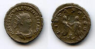 Antike antoninianus Silver of Valerian , Antioch mint, Roman Empire - PIETA -