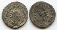 Antike antoninianus Scarce billon of Valerian , Milan mint, Roman Empire -