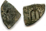 Mittelalter follis Pre-reform Arab-Byzantine imitating Constans, 7th century AD, Ummayad Ca -