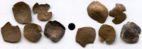 Antike Lot of 5 rare ancient Byzantine trachies, Paleologan dynasty, 13th century -