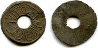 Mittelalter Tin pitis, rare retrograde date 1203 AH , Baha-ud-Din (1776-1803), Pale -