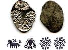 Antike Extremely nice and rare! Silver punchmarked 1/2 karshapana from Cheitya Janapada -
