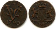 Europa Scarce large Utrecht issue copper 2-duits issued by VOC (the Dutch East India Co -