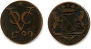 Europa Scarce large Utrecht issue copper 2-duits issued by VOC (the Dutch East India Co -