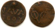 Europa duit Copper issued by VOC (the Dutch East India Company), 1807, Java, Netherland -