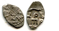 Europa High quality! Silver dated kopek , Peter I the Great (1682-1725), Kadash -