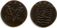 Europa 1/2 duit Rare denomination! Copper issued by VOC (the Dutch East India Company), -