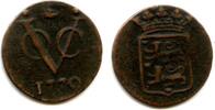 Europa 1/2 duit Rare denomination! West Friesland issue copper issued by VOC (the Dutch -