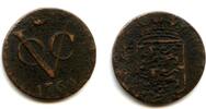 Europa 1/2 duit Rare denomination! West Friesland issue copper issued by VOC (the Dutch -