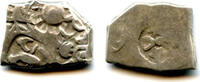 Antike Silver karshapana of Emperor Samprati (ca.216-207 BC), Pataliputra mint, Mauryan -