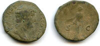Antike Bronze as of Hadrian (117-138 CE), Rome, Roman Empire (RIC 825) -