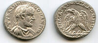 Antike tetradrachm RRR! Silver of Macrinus (217-218), Caesarea Maritima, Judaea, Roman -