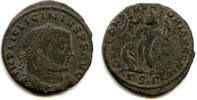 Antike Bronze follis of Licinius , Thessalonica mint, Roman Empire -