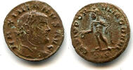 Antike bronze Scarce 1/4 follis of Galerius , Siscia mint, Roman Empire -