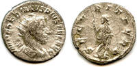 Antike antoninianus SECVRIT PERPET silver of Gordian III , Roman Empire -