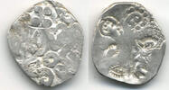 Antike Rare! Silver karshapana from Kashi Janapada, period of occupation by Kasala (ca. -