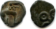 Antike Potin karshapana (drachm), Satakarnis (c.70 BC - 200 AD), Satavahana Empire, Ind -