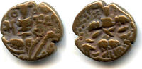 Mittelalter Bronze stater of Sangrama Deva , pre-Islamic Kashmir, India -