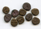 Mittelalter bronze Lot of 10-different staters of various Kashmir rulers, 9th-12th century A -