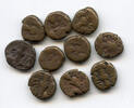 Mittelalter bronze Lot of 10-different staters of various Kashmir rulers, 9th-12th century A -
