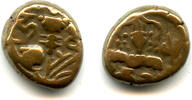 Mittelalter AE stater Late issue of King Harsha , Kashmir Kingdom, India -