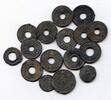 Weltmünzen Nice lot of 15 rare tin pitis, 1700s-early 1800s, Palembang Sultanate, Indonesia -