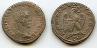 Roman Provincial tetradrachm Billon of Trajan Decius (249-251), Antioch, Roman Empire (3rd off., Prieur 581) -