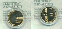 Slovenia 5000 TOLAR GOLD Victory -