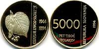 SLOVENIA 5000 TOLAR GOLD Monetary institute -