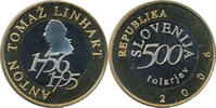 Slovenia 500 Tolar 250th anniversary of the birth of the playwright Anton Tomaž Linhart -