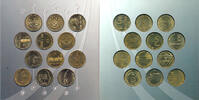 Slovenia TOLAR Set of circulating commemorative coins,12 coins -