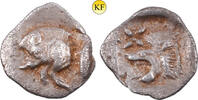 Mysien-Kyzikos Hemiobol Hemiobolos with boar and Lion -