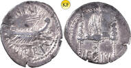 Römische Republik Denar Mark Antony, minted for Legio IV, -