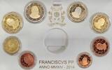 Vatikan 3,88 Euro 2014 Proof set without the 50€ gold coin FB