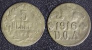 Deutsch-Ostafrika 5 Heller Wilhelm II. - Notmünzen aus Tabora -