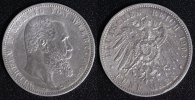 Württemberg 5 Mark Wilhelm II. - Kaiserreich -