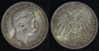 Preußen 3 Mark Wilhelm II. -