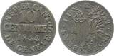 10 Centimes 1844 Schweiz Suisse Geneve ss/vz
