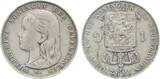 Niederlande  1 Gulden Wilhelmina 1892 SS minimale Randfehler Wilhelmina TTB