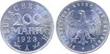 Deutschland  Fehlprägung 200 Mark 1923 A Lichtenrader Prägung J 304 SPL