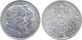 Deutschland  2 Mark 1906 G Baden Goldene Hochzeit J 34 kl. Fleck Friedrich SUP+
