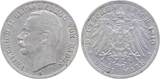 Deutschland  3 Mark Baden 1910 G ss/vz beginnende Patina Friedrich TTB/SUP