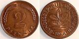 Deutschland  Fehlprägung 2 Pfennig 1968 J ohne Ring geprägt, VZ
