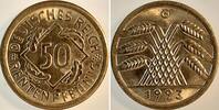 Deutschland 50 Pfennig 50 Rentenpfennig 1923 G Originalfarbe J 310 -