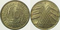 Deutschland 10 Pfennig 10 Reichspfennig 1929 A J 317 prfr/stgl -