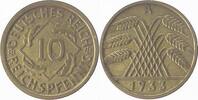Deutschland 10 Pfennig 10 Reichspfennig 1933 A ss/vz J 317 -